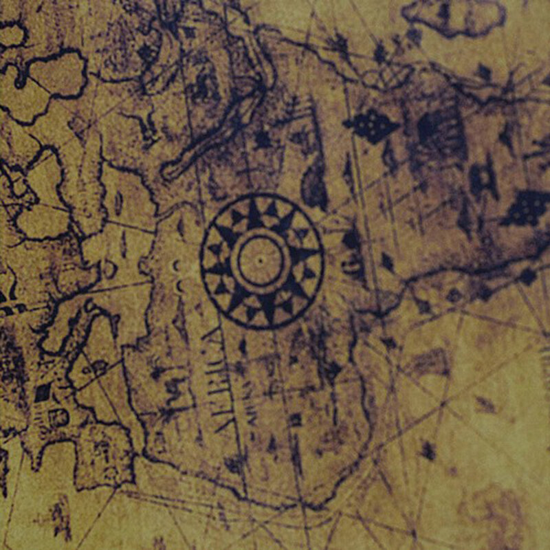 Carte du monde Non étanche, grande carte rétro en papier, décoration pour cadeaux 71x51 cm