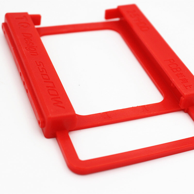 Universal Vermelho 2.5 "a 3.5" Bay SSD HDD Disco Rígido Unidade de Suporte Rail Adaptador Ambiental Plásticos Montagem para Expandir Memória PC