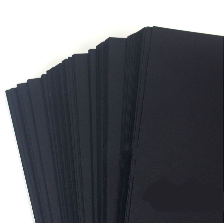 Многоцелевая черная карточная бумага A3/A4, Высококачественная детская ручная бумага для рукоделия, бумага для скрапбукинга, подарочная упаковочная бумага