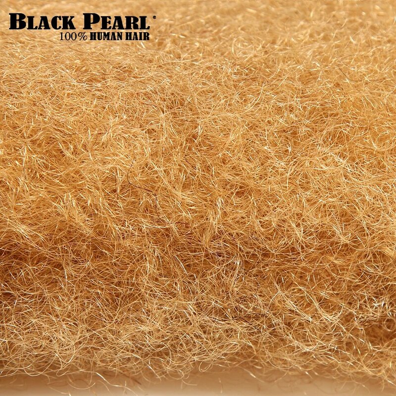 Cabello Remy brasileño de Perla Negra, cabello humano Afro rizado a granel para trenzado, 1 paquete de 50g por pieza, trenzas de Color Natural, sin trama