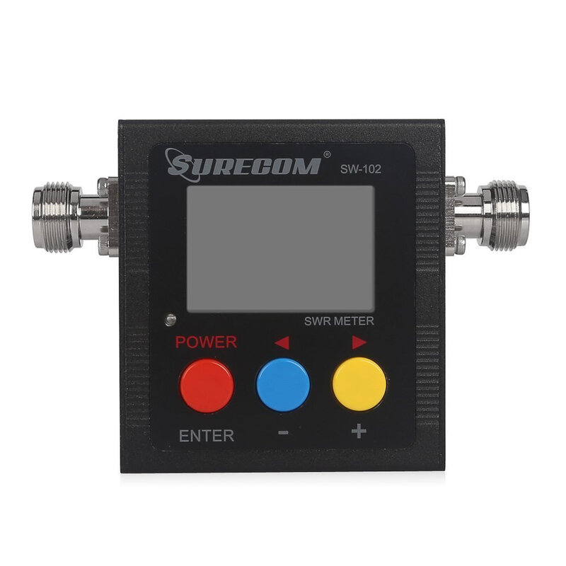 SURECOM SW-102 swr meter Counter 125-525 Mhz Digital VHF/UHF Antenna Power SWR Meter per walkie talkie Radio bidirezionale portatile