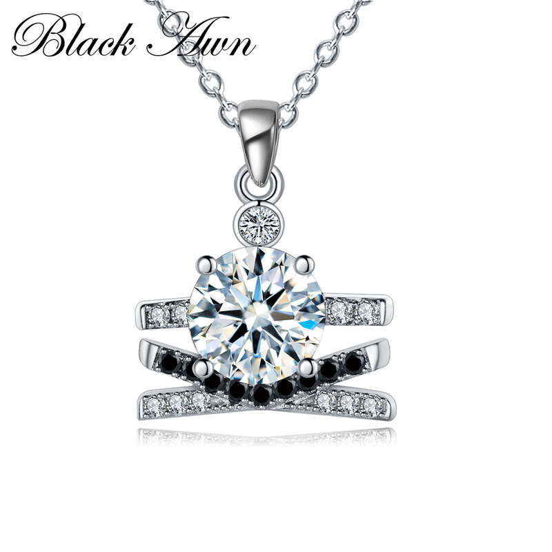 2024 nuovi ciondoli 925 Sterling Silver Fine Jewelry collane di fidanzamento alla moda per le donne pendenti da sposa P155