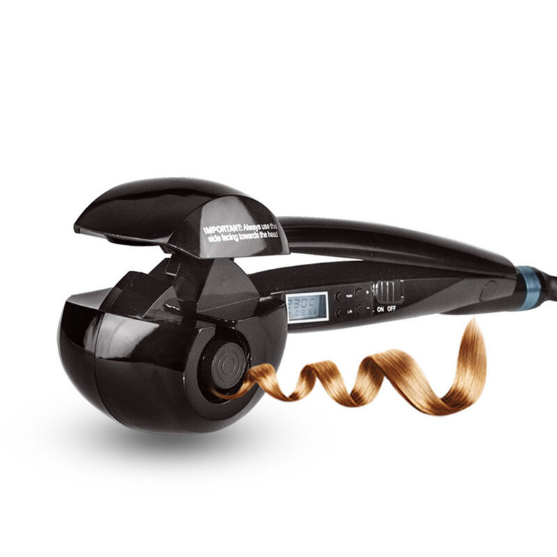 Tela de LCD Aquecimento Automático Curling Iron Hair Care Styling Tools Cerâmica Onda Ondular o Cabelo Modelador de Cabelo Mágico