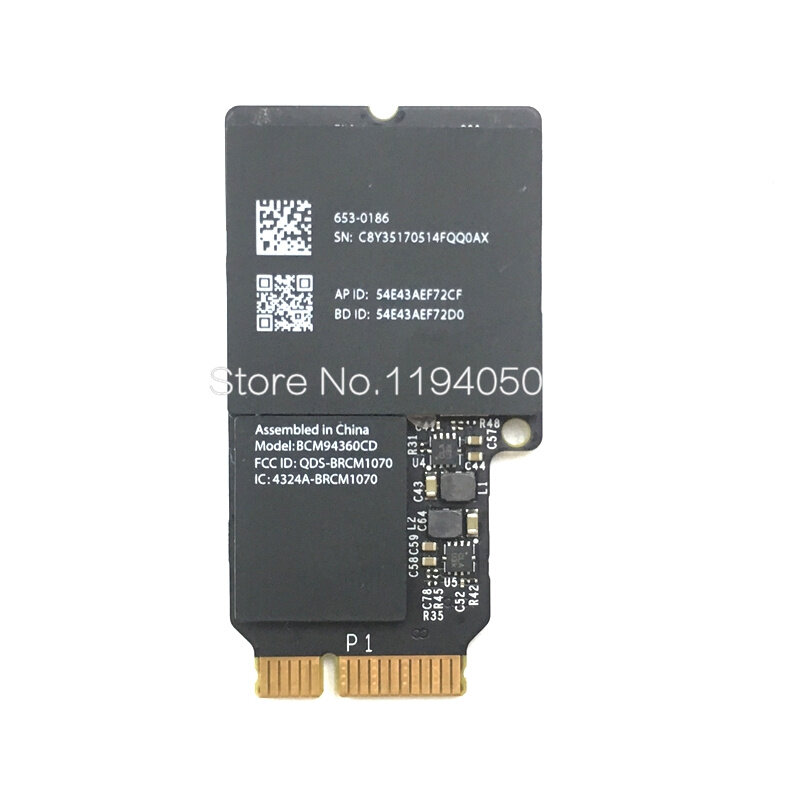 Broadcom BCM94360CD 802.11ac mini PCI-E WiFi WLAN Bluetooth 4.0 Card 1300Mbps 4360CD