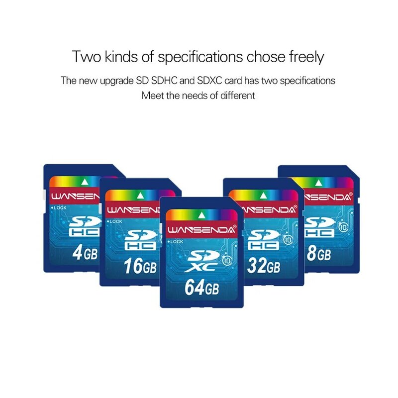بطاقة ذاكرة رقمية آمنة من وانسيندا بالحجم الكامل 4 جيجا بايت 8 جيجا بايت 16 جيجا بايت 32 جيجا بايت 64 جيجا بايت بطاقة ذاكرة فلاش SDHC SDXC للأجهزة الرقمية تخزين الملفات