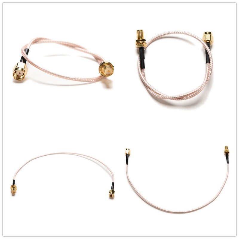1 pc RP. SMA kabel männlichen jack zu weiblichen stecker schott crimp RG316 zopf 30 cm Gold Überzogene Mutter Verlängerung Kabel