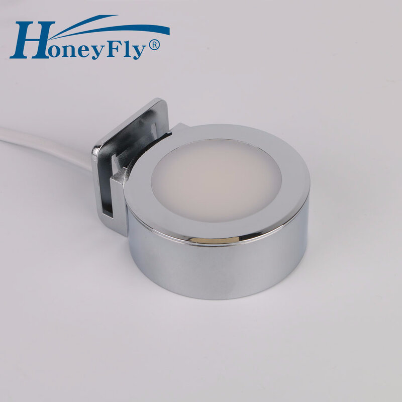 HoneyFly запатентованная светодиодная зеркальная лампа 220 В 2 Вт Светодиодная потолочная лампа на клипсе для ванной комнаты, спальни, зеркальная лампа для помещений, очень легкая установка