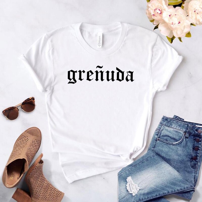 Grenuda Women tshirt Cotton Casual Funny t shirt For Lady Girl Top Tee Hipster Ins Drop Ship NA-123