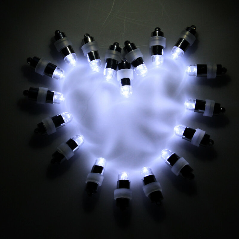 Mini lumières de fête LED étanches, 11 couleurs disponibles, pour décoration de mariage, lanterne, ballon, Vases, (10 pièces/lot)