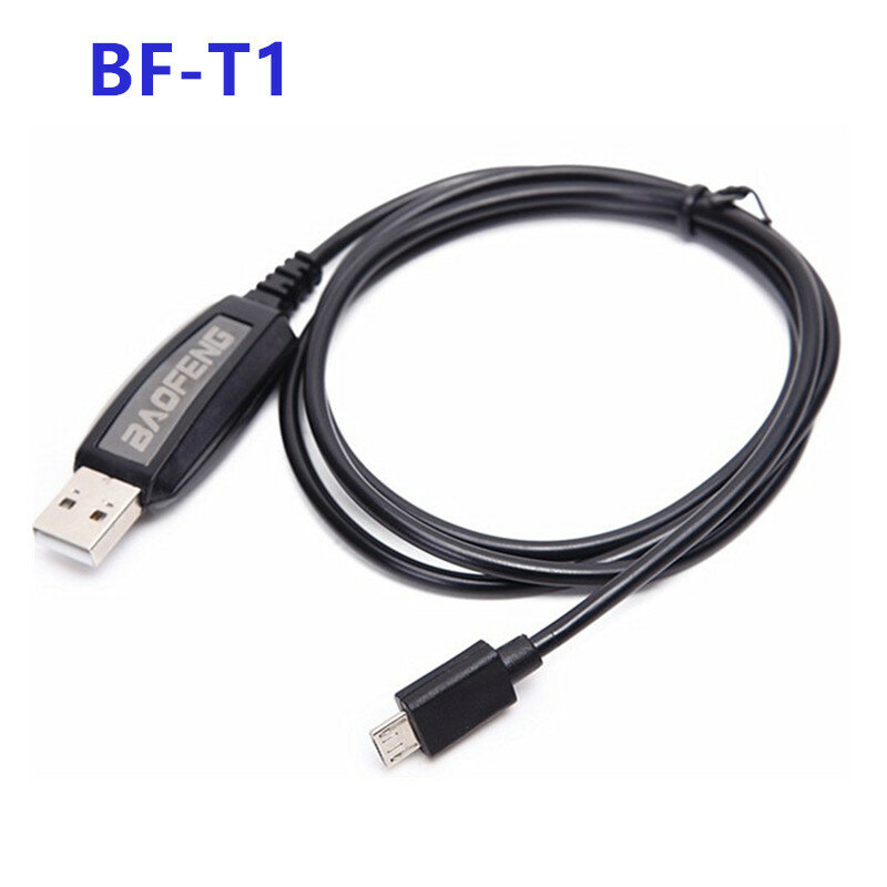 Baofeng T1 워키토키 USB 프로그래밍 케이블, T1 양방향 라디오 BF-9100 BF-T1 Y 포트 드라이버용, CD 소프트웨어 포함, 100% 정품
