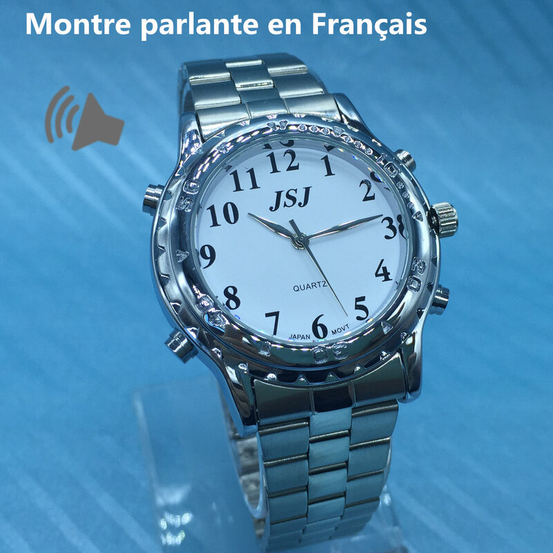 Reloj parlante francés Le Francais Parle para personas ciegas o con discapacidad visual