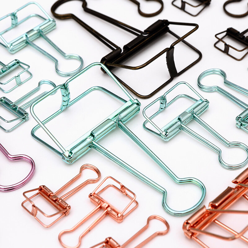 Cutout brief binder clips storage metal binder clips binders