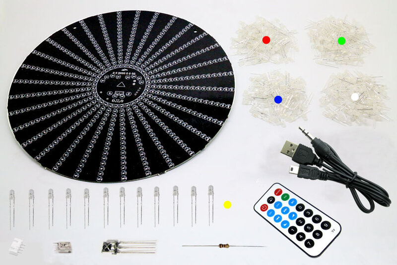 Zirrfa untuk IR Switch Cahaya Biru Cubeed LED Musik Spektrum Elektronik DIY Kit