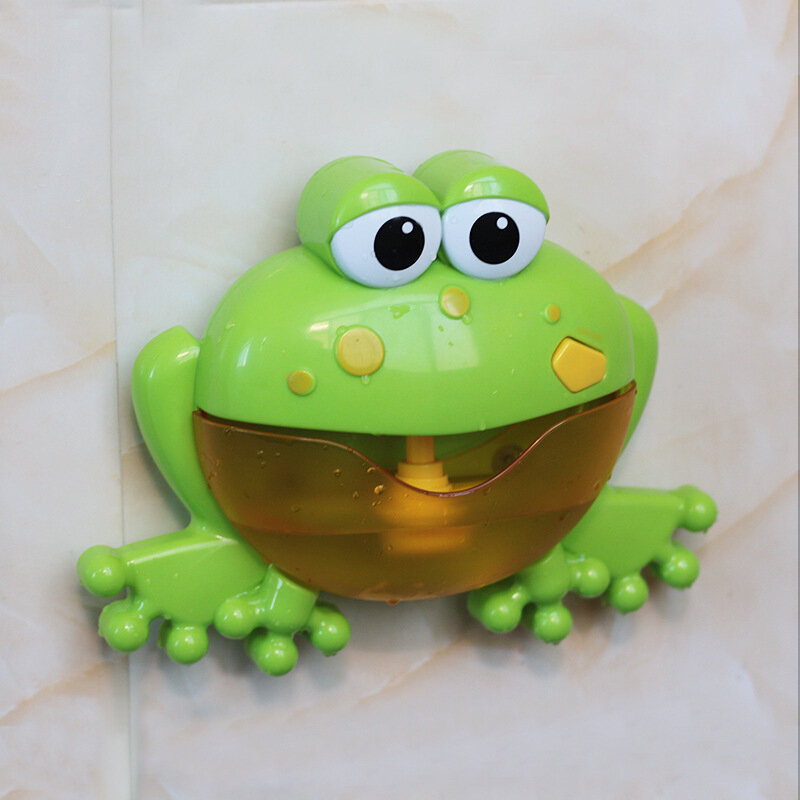 ABS Baby Frog Bubbler Smooth Side Angle Electric Play Music Promoting Intellectual Development Practical Ability Culture Bubbler
