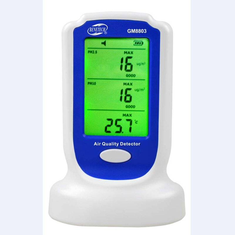 Digital Air Kwaliteit Monitor Real-time PM2.5 PM10 Gas Detector Temperatuur-vochtigheidsmeter Air Kwaliteit Analyzer Diagnostic Tools