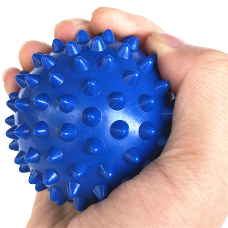 Прочный ПВХ массажный мяч с спицами, триггерный мяч для спорта, фитнеса, снятия боли в ступнях, для снятия подошвенного фасциита, 6,5 см, мячи для упражнений