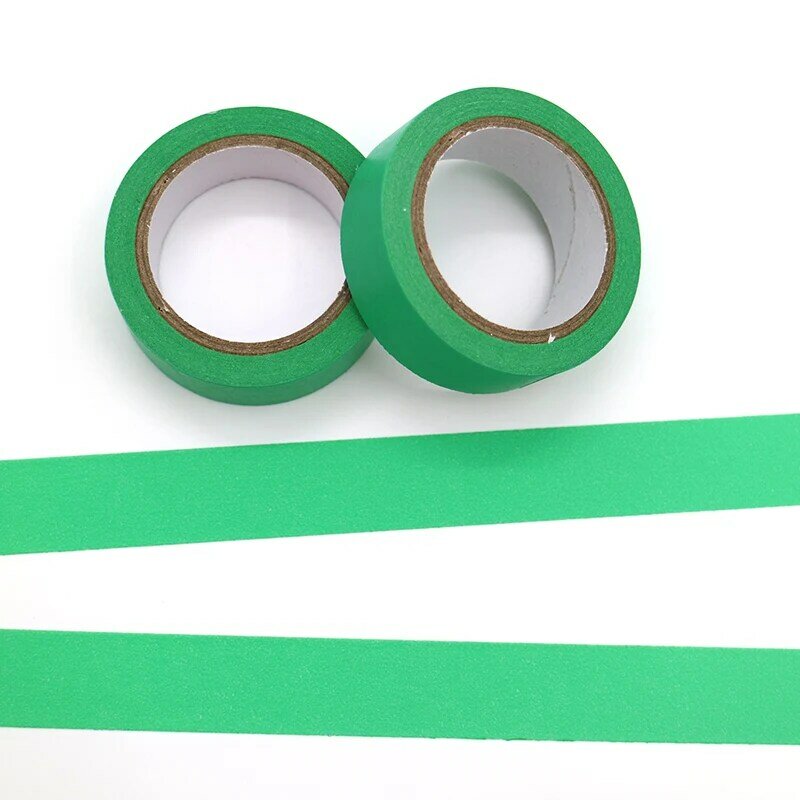 Cinta adhesiva Kawaii para álbum de recortes, cinta Washi refrescante de Color verde menta y caramelo, decorativa, para oficina, 1 unidad
