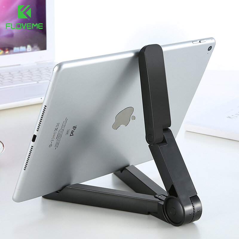 FLOVEME-Support flexible pour tablettes et téléphone, étui pour iPad 2 3 4 Air 2 Mini pour iPhone 4 5 s 6 6S Plus et Galaxy S5 Dock Edge 360 plié