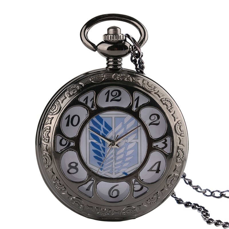 Orologio da tasca unico Attack on Titan Scouting Legion detection Corps Cosplay orologi da tasca per uomo donna Reloj Mujer regali