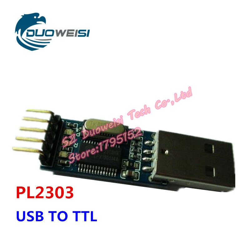 Puerto serie USB a TTL de 5 unids/lote, placa de cepillo de actualización PL2303HX, módulo STC, microcontrolador, cable de descarga