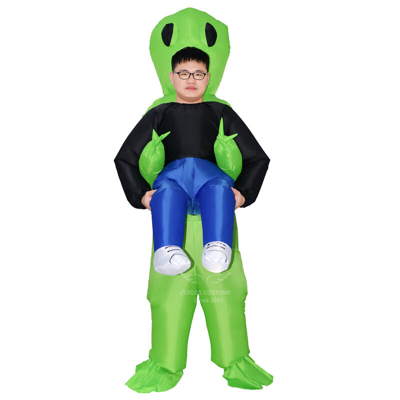 Dorosły Unisex Alien nadmuchiwany potwór kostium kostium na Halloween dla mężczyzn straszny pozaziemski przebranie na karnawał dla Purim