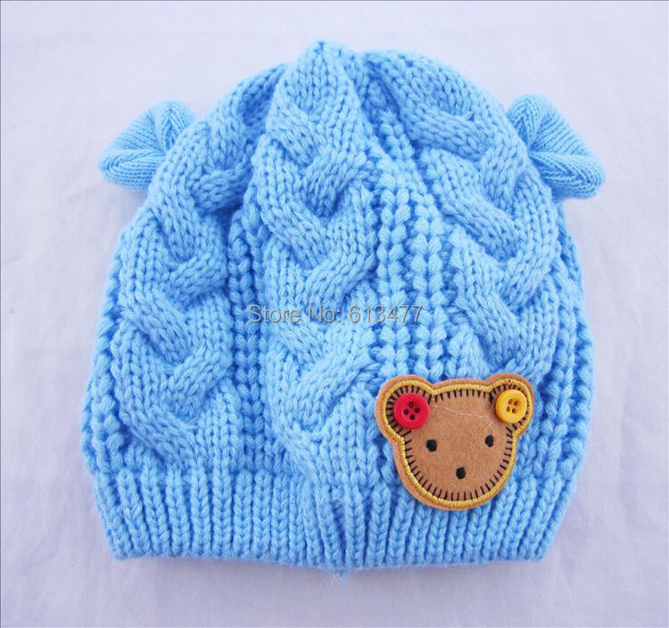 Winter  Keep warm knitted hats for boy/girl/kits hats set,scarves, bug/bee  infants caps beanine for chilld 5pcs/lot MC02
