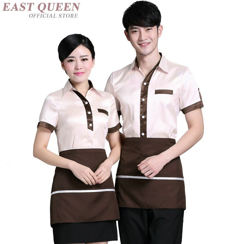 Uniformes de garçom e garçonete roupas restaurante garçonete uniformes para garçons catering cozinha vestuário hotel uniforme dd1125