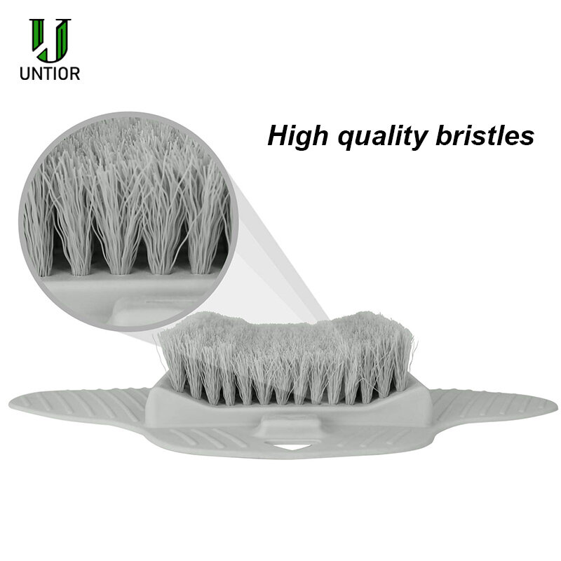 UNTIOR Silicone Foot Brush Massage Slippers Bath Shoes Brush Pumice Stone Foot Remove Dead Skin Shower Foot Scrubber with Sucker