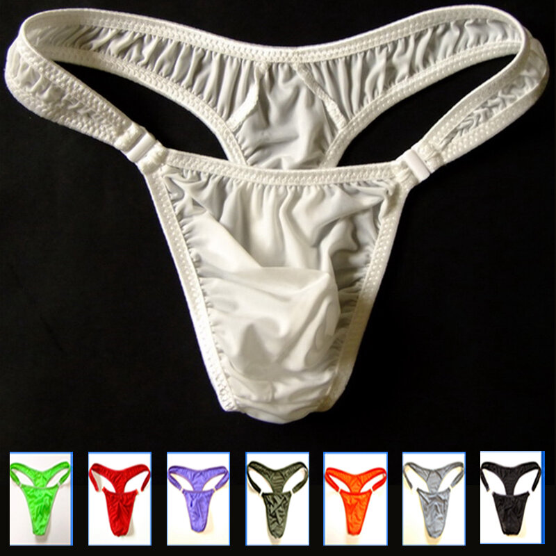 new sexy hot gay underwear Translucent Mens Nylon Thongs Men Button Bikini Briefs Gay G-string/Jocks/Tanga/T-back M/L/XL size