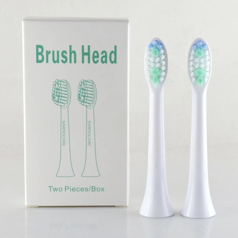 2 pcs Toothbrushes Head for Sarmocare S100 Ultrasonic Sonic Electric Toothbrush fit  Digoo DG-YS11 Electric Toothbrushes Head