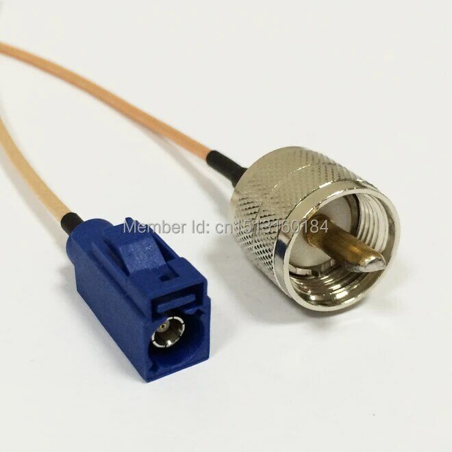 Novo Modem Pigtail Coaxial UHF Macho Plugue Interruptor Conector FAKRA Conector RG316 Cabo 15 CM 6 "Adapter