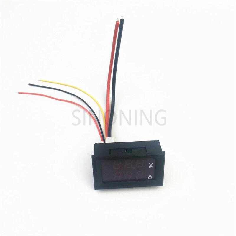 Mini Digital Voltmeter Ammeter DC 100V 10A Panel Amp Volt Voltage Current Meter Tester 0.28" Blue Red Dual LED Display