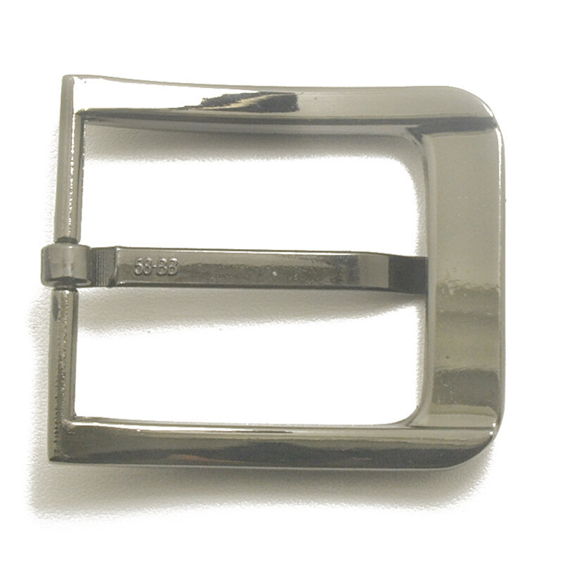 Hebilla de cinturón de Metal de 4cm para hombre, barra de talón de barra de extremo informal, cinturón de un solo alfiler, cinturón de medio hebilla de cuero artesanal para Jeans, cinturón de ajuste 3,7-3,9 cm