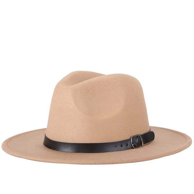 2017 o envio gratuito de 2017 novos homens Da Moda chapéu de feltro das mulheres moda jazz chapéu do verão primavera negra de lã mistura cap casual ao ar livre chapéu