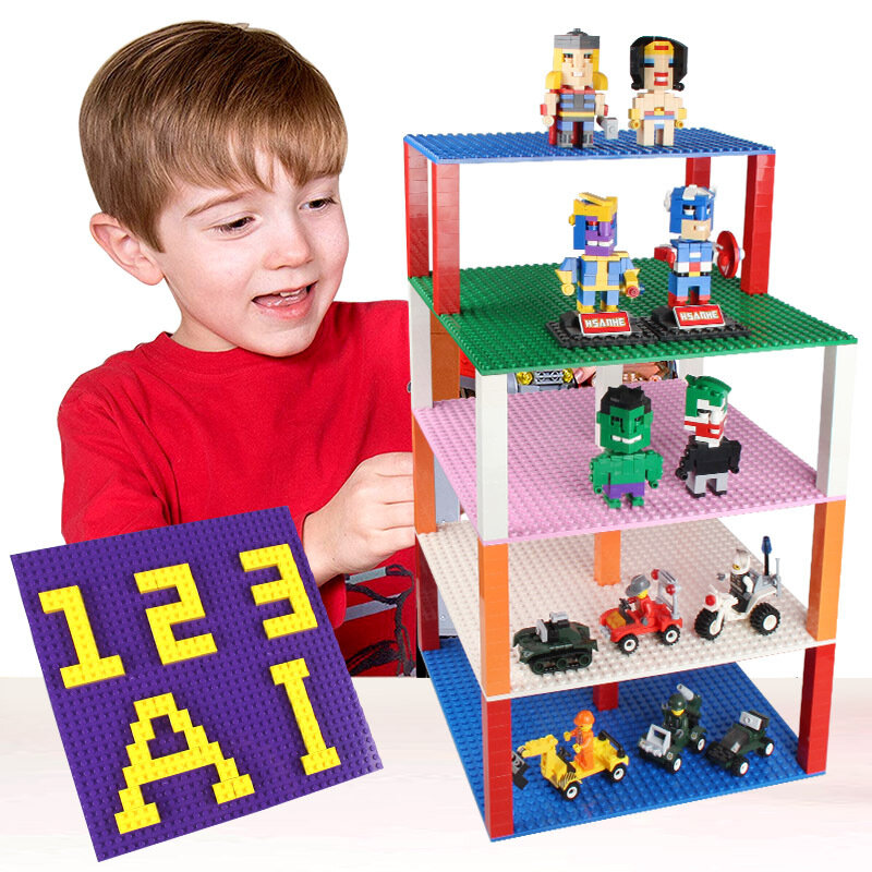 Wysokiej jakości dwustronne 32*32 kropki płyty bazowe dla małych cegieł DIY Building Blocks płyta podstawowa kompatybilny klasyczny blok zabawki dla dzieci