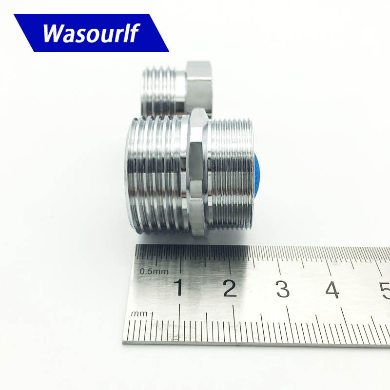 Wasourlf m22 m24 fio macho de transferência g3/4 fio fêmea filtro conector adaptador de torneira de banheiro peças de acessórios