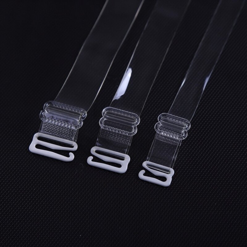 تي بي يو أشرطة حمالات الصدر قابل للتعديل غير مرئية شفافة واضحة الصدرية حزام الكتف انفصال خطاف معدني 2 قطعة