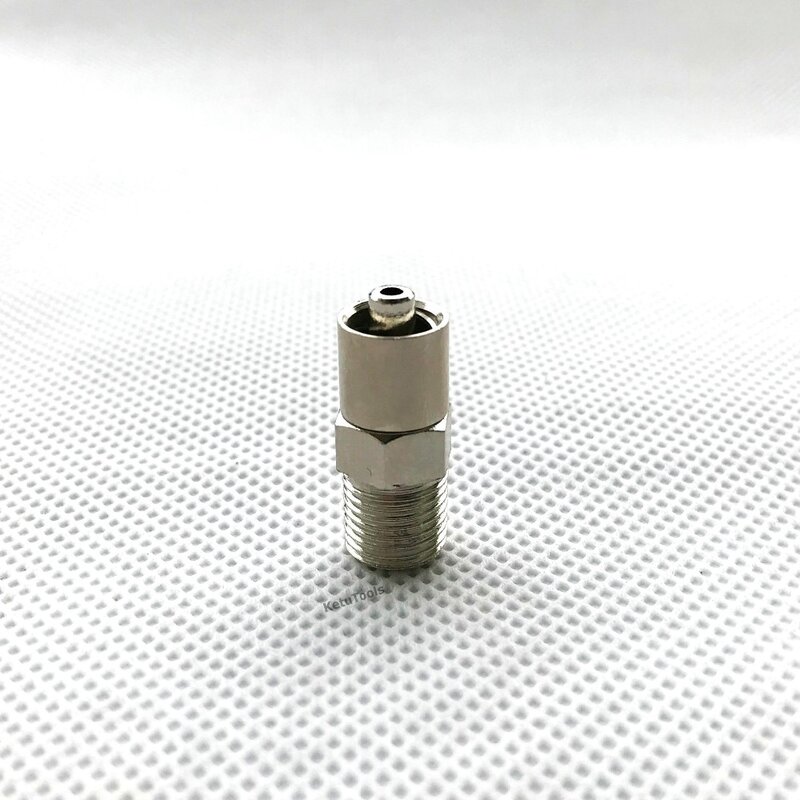 Mengunci Kepala Luer Lock Adapter Screw End G1/8, G1/4, M10 * 1 m12 * 1 Opsional untuk Otomatis Pengeluaran Katup