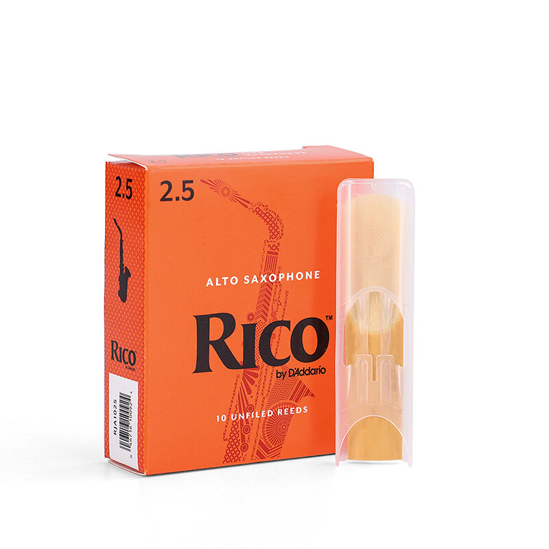 Aisiweier USA RICO Alto Saxphone Reed Orange Box Fo 10 Reeds Eb Alto Sax Classic