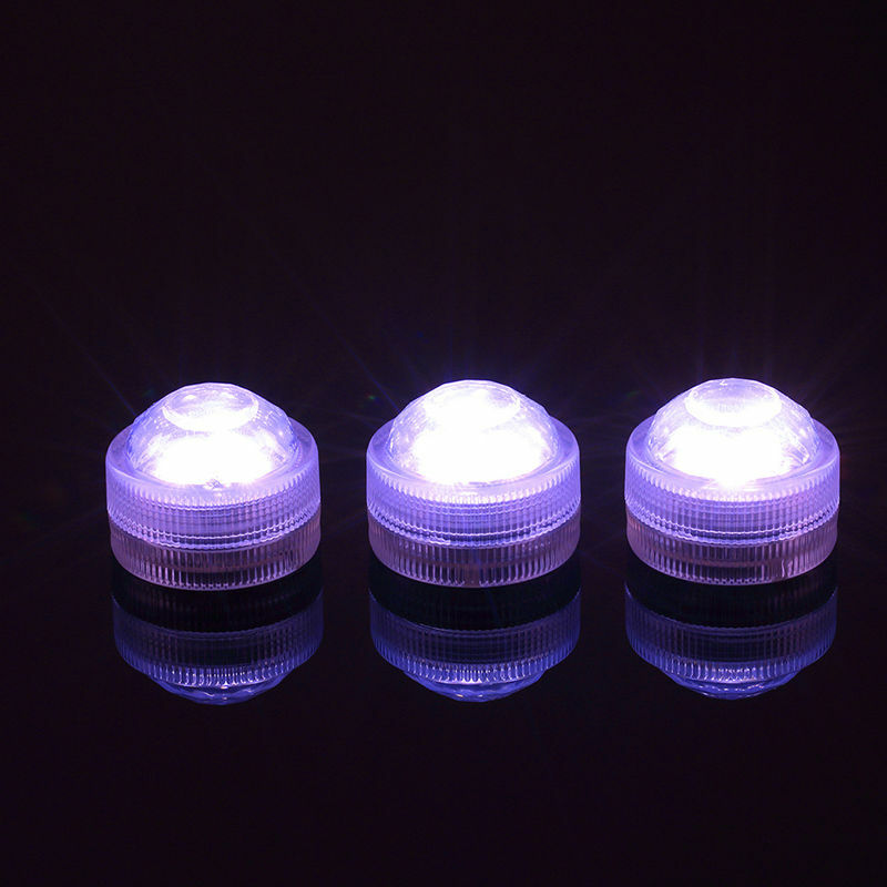Luces LED sumergibles impermeables, suministros de boda Multicolor, 10 piezas