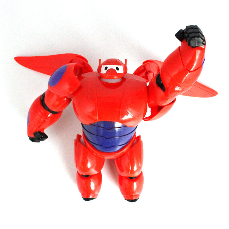 Figura de acción de superhéroe Baymax 6 para niños, juguete de armadura extraíble, película de dibujos animados, regalo de vacaciones, 16cm
