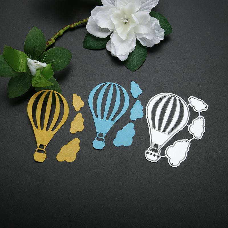 Lovely Fire Balloon Metal Cutting Dies For DIY Scrapbooking Album Decorative Embossing Die Cut DIY Paper Cards Craft Tools