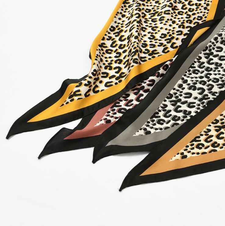 Yishine 32x115 CM Phụ Nữ Đa Chức Năng Polyester Khăn Lụa Sexy Leopard In Mùa Hè Satin Dài Kết Thúc Tốt Đẹp Có Thể Hình Thoi Khăn Quàng Khăn Choàng