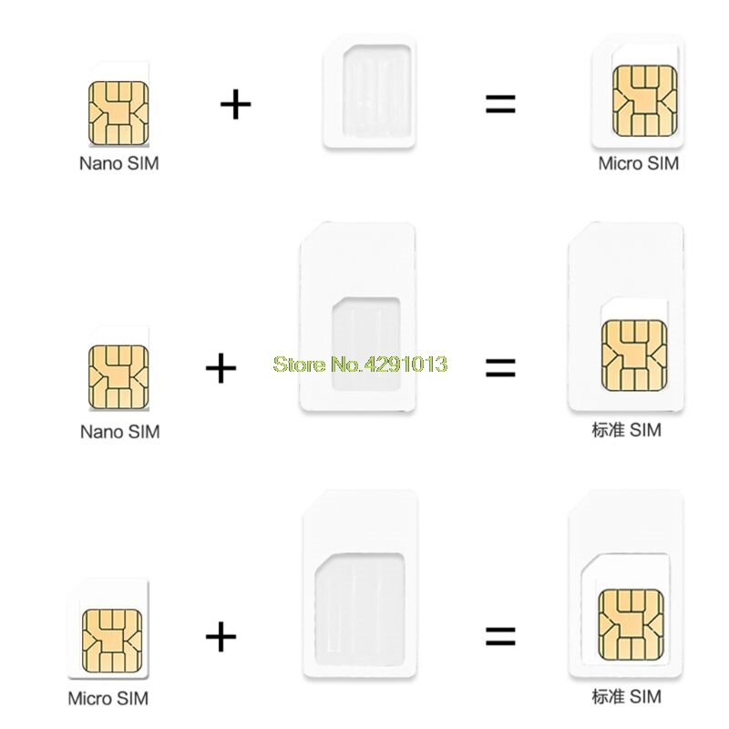 2020 nowa karta Nano SIM 4 w 1 konwertuj na Micro standardowy Adapter do iphone'a do bezprzewodowego routera Samsung 4G LTE USB