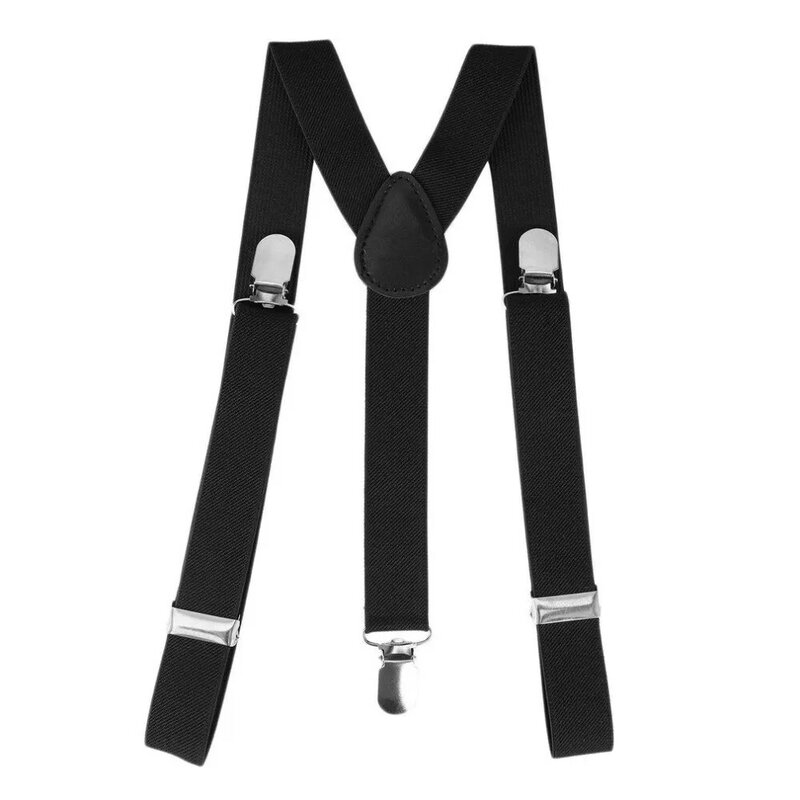 Abrazadera ajustable Clip-on ajustable Unisex niñas niños pantalones tirantes correas completamente elástico y-back Suspender cinturón
