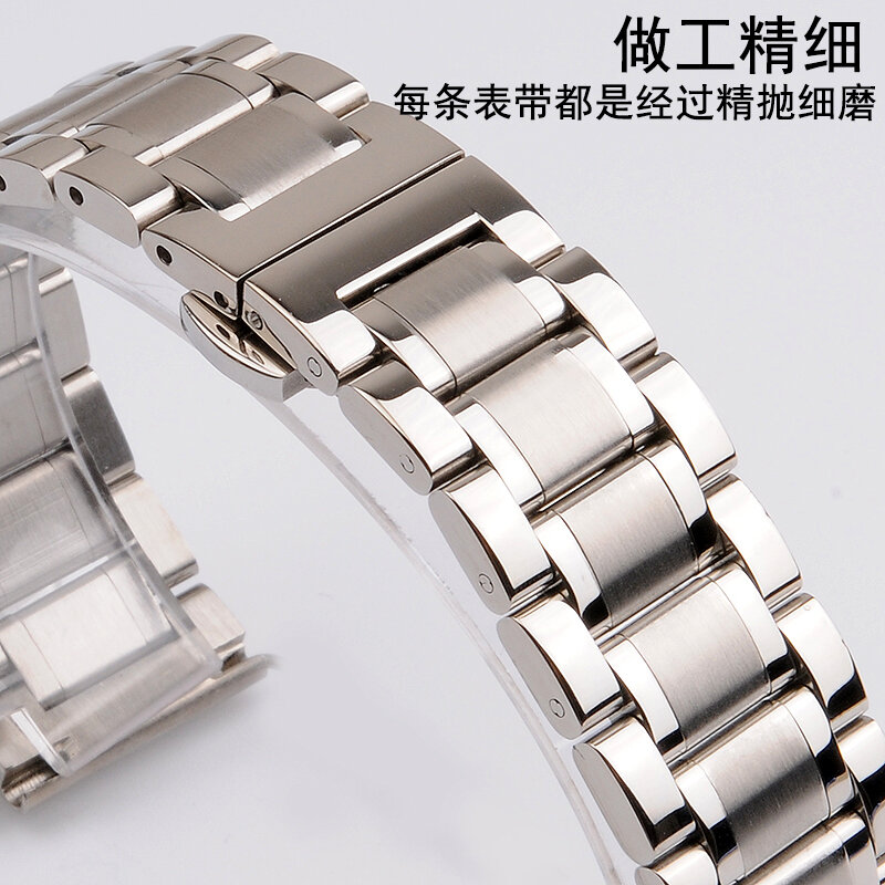 男性と女性のためのステンレス鋼の時計ストラップ,さまざまなサイズ14mm,18mm,19mm,20mm,22mm,24mm