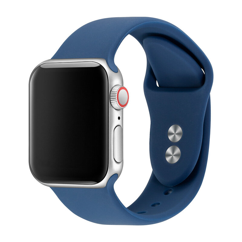 Ремешок для часов Apple Watch, мягкий силиконовый ремешок для Apple Watch серии 4,3,2,1, 81024, 38 мм, 40 мм, 42 мм, 44 мм