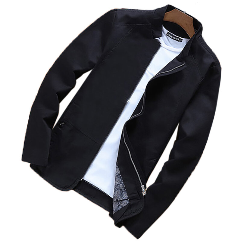 1 pçs nova moda masculina casual solto algodão jaqueta esportiva bombardeiro jaqueta e casacos plus size l-5xl magro juventude casaco casual