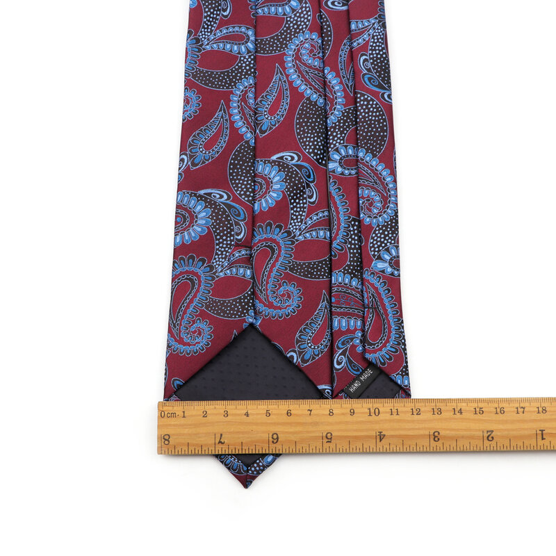 Design Luxus Paisley Krawatten Klassische Polyester 8cm Gravata Krawatte Klassische Business Casual Krawatten