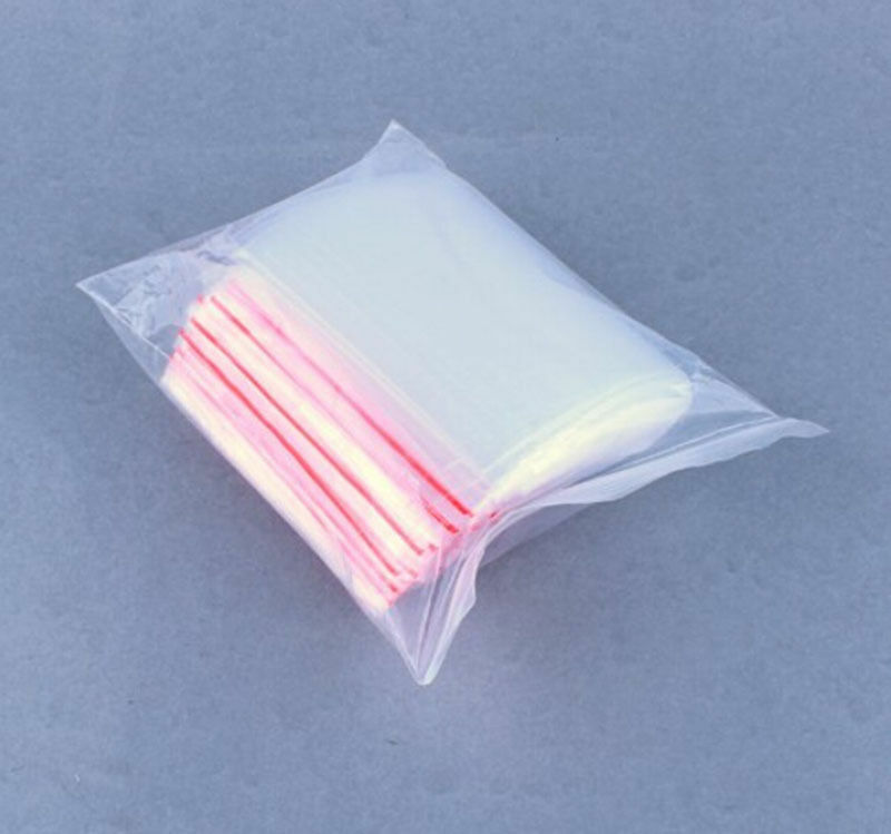 100 unids/lote 6X9CM bolsas con cierre transparente bolsa de plástico resellable bolsas pequeñas bolsas de regalo dulces bolsas de embalaje